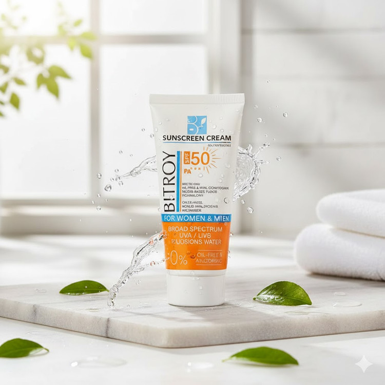 کرم ضد آفتاب بیتروی (Bitroy) مدل فیوژن واتر بیرنگ، مخصوص پوست چرب و مختلط با بافت سبک و جذب سریع. خرید بهترین ضدآفتابهای تخصصی برند بیتروی از فروشگاه معتبر سالی مارکت (salemarket.ir).