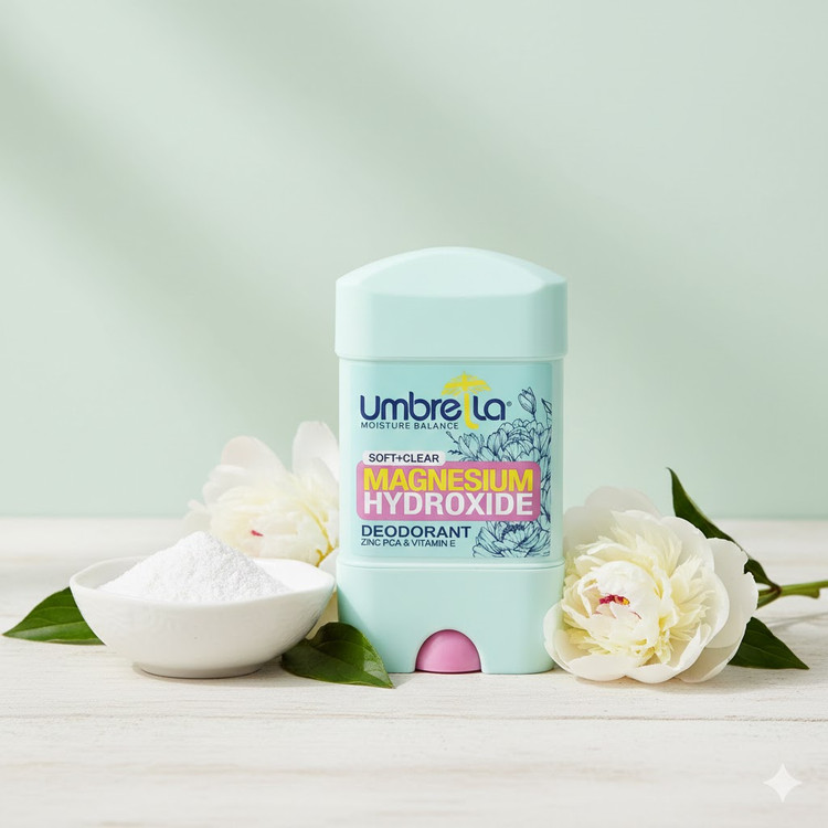 دئودورانت استیک منیزیم هیدروکساید آمبرلا Soft+Clear فاقد آلومینیوم، موجود در سالی مارکت