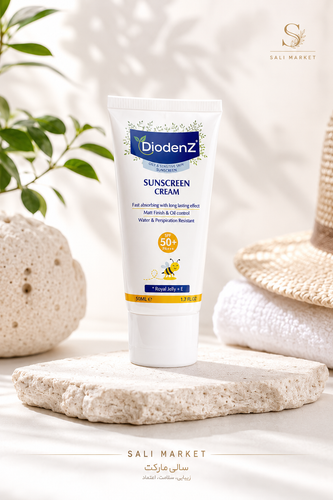 کرم ضد آفتاب بی رنگ مناسب پوست خشک با SPF50 دیودنز